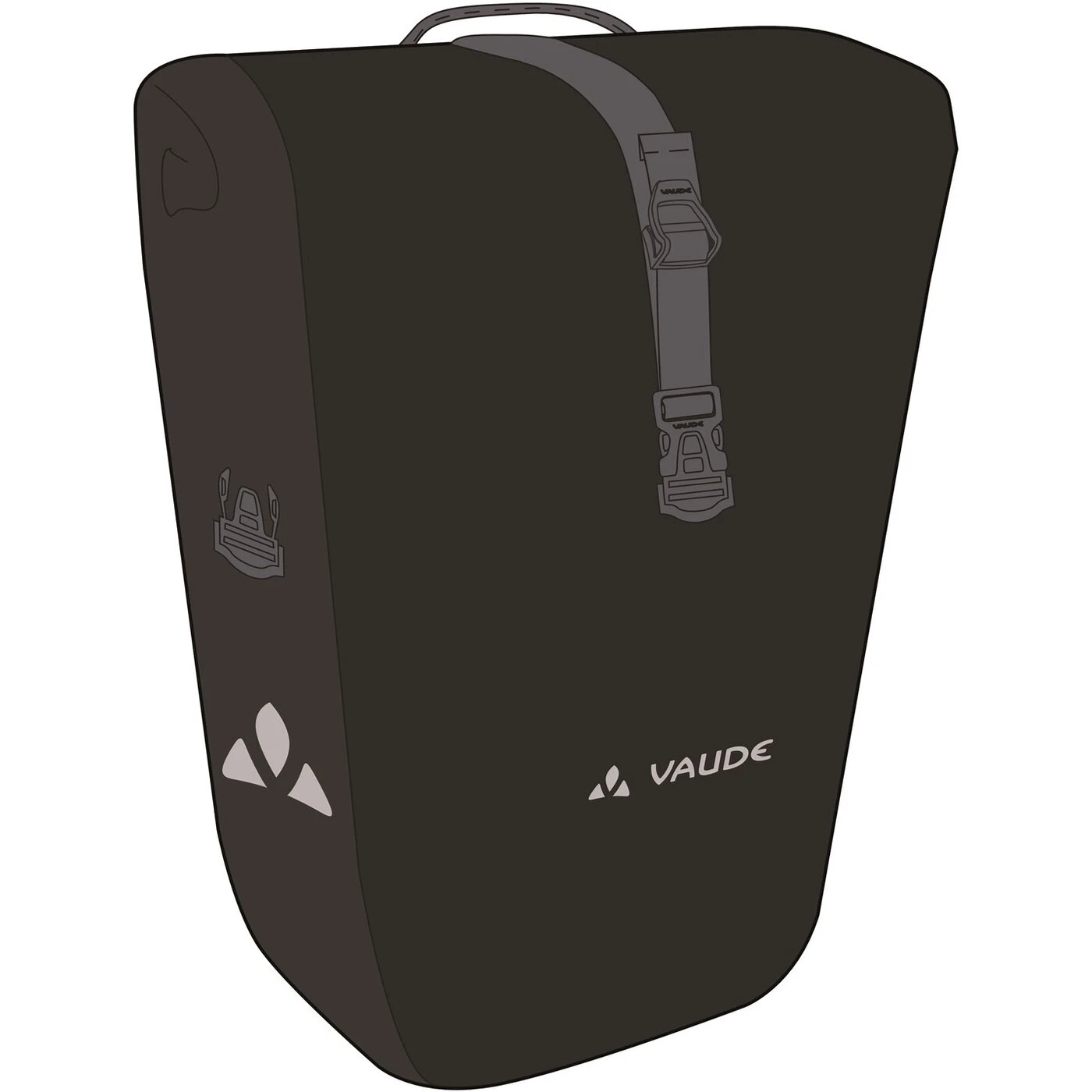 VAUDE FAHRRADTASCHE / VORDERRADTASCHE "AQUA FRONT" 4 VAUDE FAHRRADTASCHE / VORDERRADTASCHE "AQUA FRONT" – Bild 4