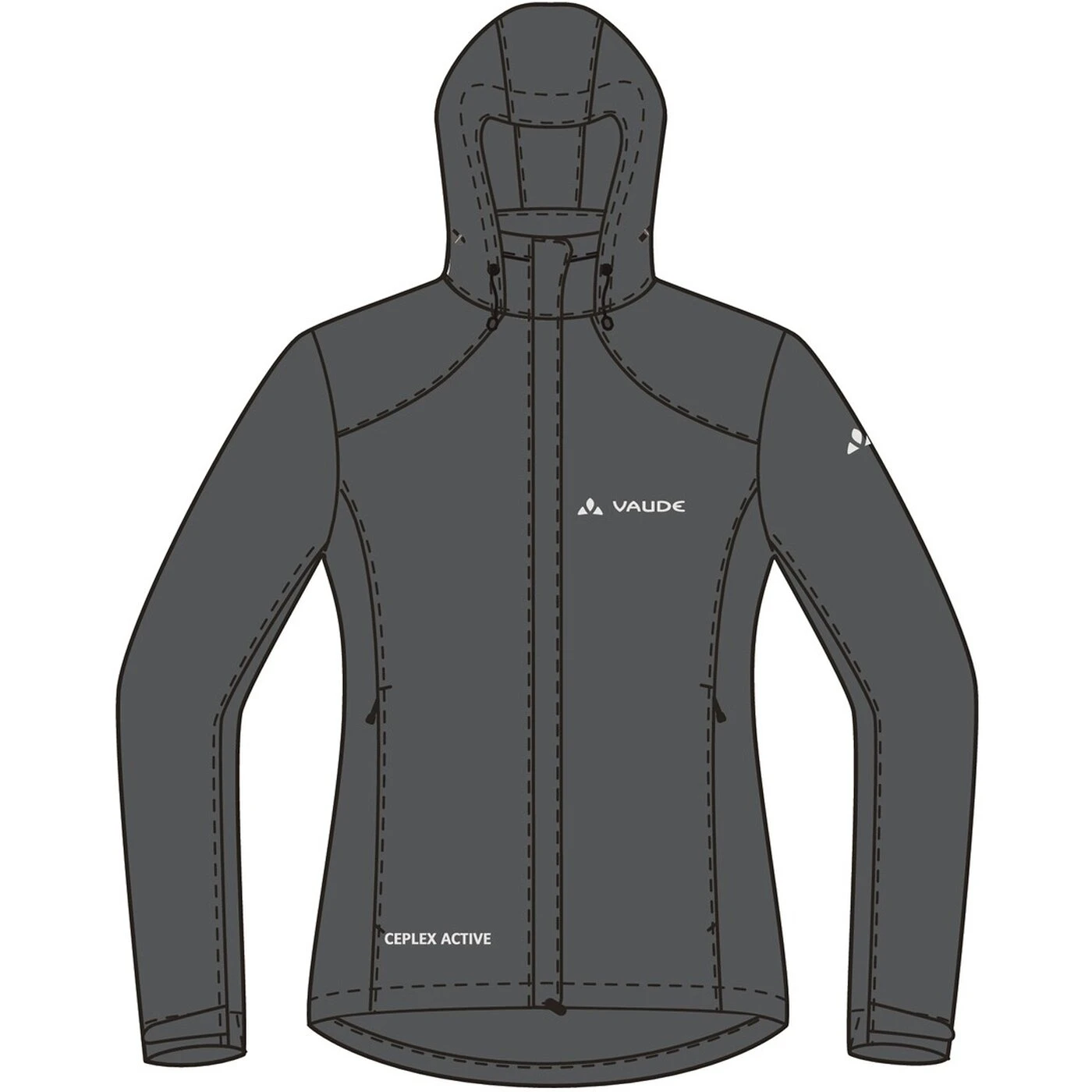 VAUDE DAMEN FUNKTIONSJACKE DAMEN RADJACKE ESCAPE BIKE LIGHT JACKET 5 VAUDE DAMEN FUNKTIONSJACKE DAMEN RADJACKE ESCAPE BIKE LIGHT JACKET – Bild 5